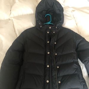 Black JCrew Puffer Coat